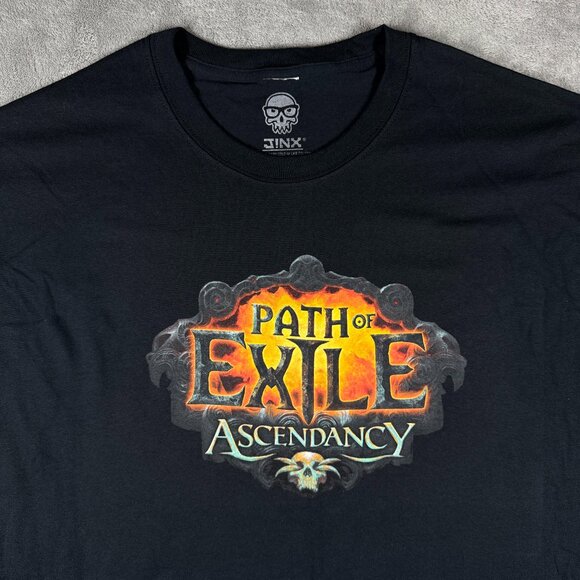 Path of Exile Ascendancy JINX Men’s 4X Black Graphic Gamer T-Shirt NWOT - Picture 1 of 7